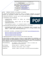 Taller Español y Compresión Lectora 1 Semana Tercer Periodo