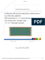 Classflow - Lesson Builder Subtraction
