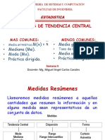 Semana 5 - Medidas Tendencia Central 2020 - I PDF