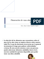 Planeación de Una Alimentación Saludable