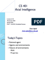 CS 401 Artificial Intelligence: Zain - Iqbal@nu - Edu.pk