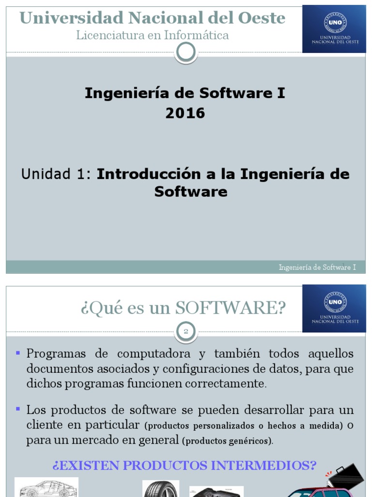Introducción a la Ingeniería de Software | PDF | Ingeniería de software ...