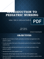 Introduction To Pediatric Nursing: Infant, Child, & Adolescent Health & Illness