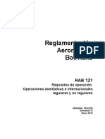 RAB 121 Requisitos Operaciones