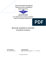 Desarrollo Sustentable y Crecimiento Economico