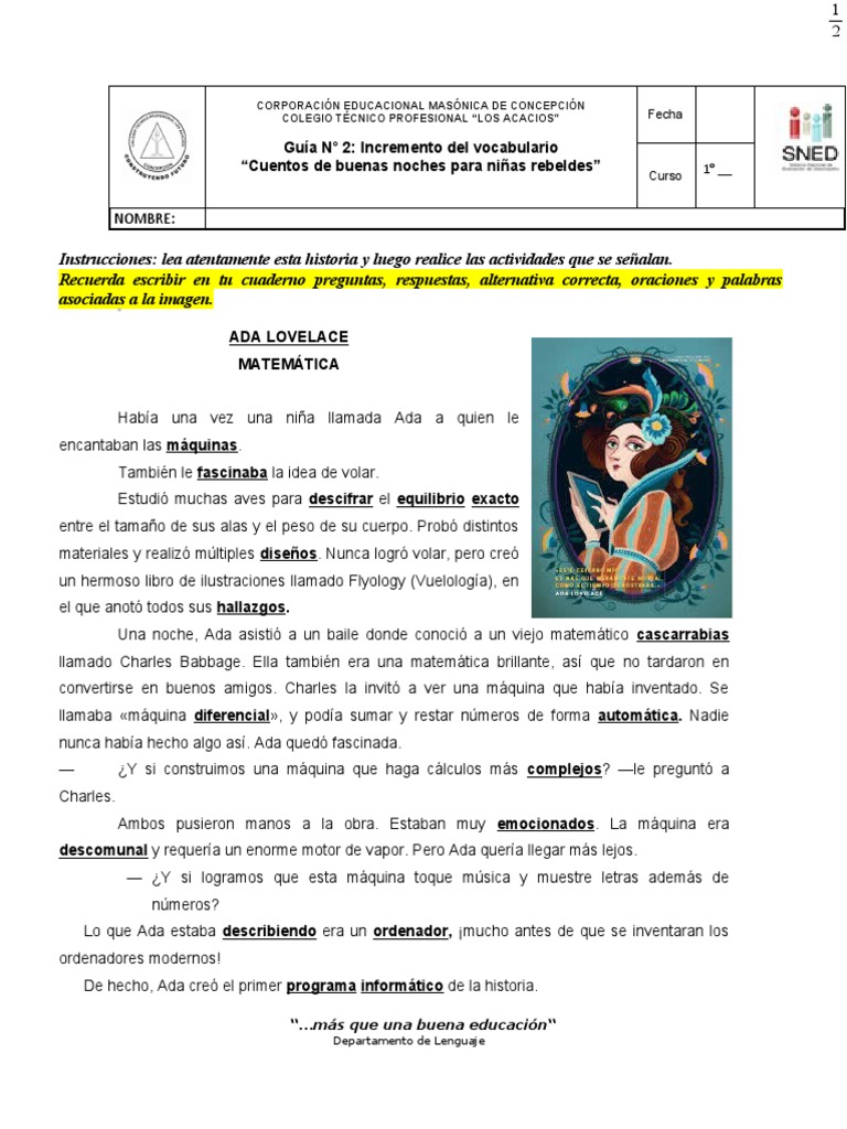 1° VOC-2 Cuentos de Buenas Noches para Niñas Rebeldes | PDF | Idiomas |  Science