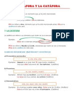 La Anáfora y La Catáfora