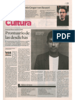 Antonio Silvera en El Espectador por HAT Junio 2013