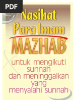 Download Nasihat Para Imam Mazhab untuk Mengikuti Sunnah by Idayu Salafi SN4680199 doc pdf