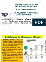 SESION  2  Eficiencia y eficacia adm