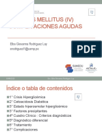 Sesion 4 DIABETES MELLITUS (IV) COMPLICACIONES AGUDAS JUNIO 2020