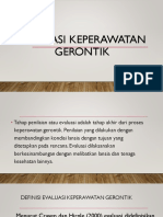 Evaluasi Keperawatan Gerontik