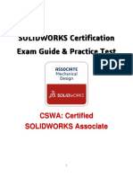 SOLIDWORKS Certification Exam Guide & Practice Test: CSWA: Certified SOLIDWORKS Associate
