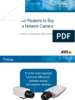 Ten Reasons To Buy A Network Camera: or What Your Analog Camera Vendor Won't Tell You