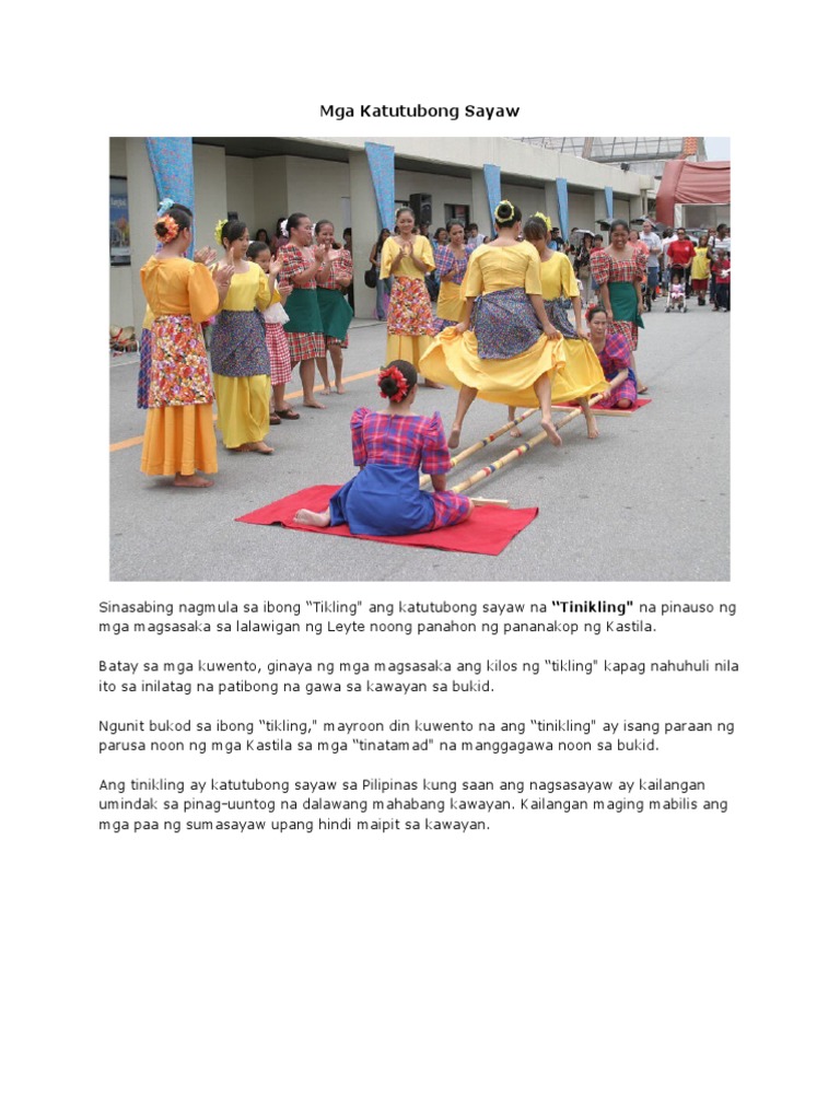Mga Katutubong Sayaw | PDF
