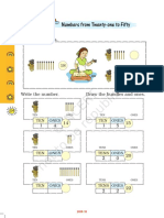 Numbers From Twenty-One To Fifty: Fill in The Blanks