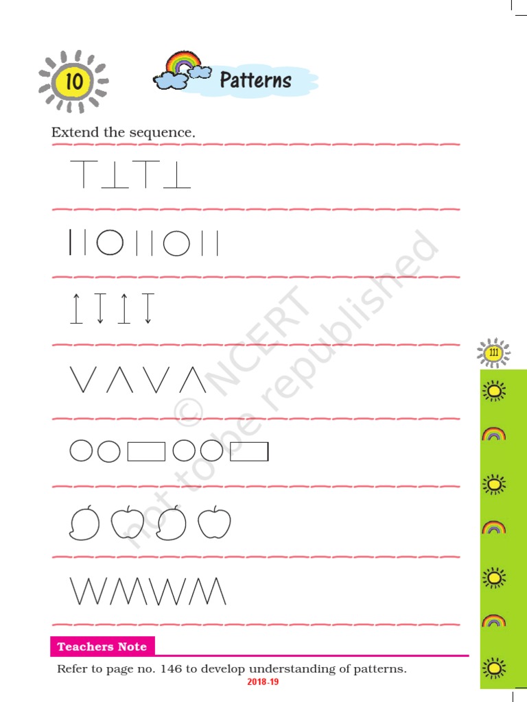 Completing Number Patterns | PDF | Teaching Mathematics | Nature