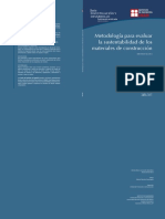 Metodología para Evaluar La Sostenibilidad de Los Materiales de Construccion PDF