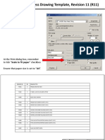 Instruction To Print:: Plant Design Process Drawing Template, Revision 11 (R11)