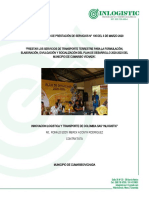 Transporte para la formulación del Plan de Desarrollo de Cumaribo