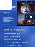 pumbing  for grey water