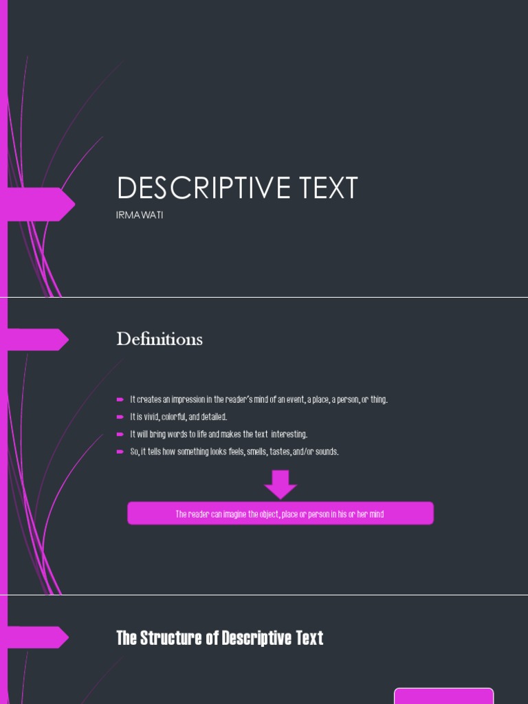 Guide to Writing Descriptive Text | PDF