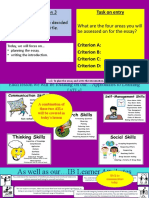 The HL Essay Lesson 3 - Planning