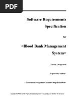 Software Requirements Specification: Version 1.0 Approved