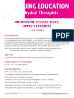 For Physical Therapists: Orthopedic Special Tests: Upper Extremity