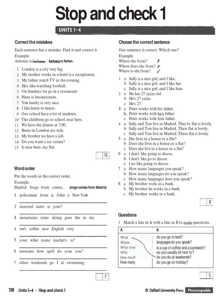 Grammar Correction Exercises for ESL | PDF | English Language | Semiotics
