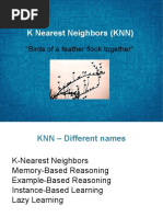 K Nearest Neighbors (KNN) : "Birds of A Feather Flock Together"