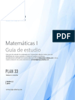 Guía de Estduio Matemáticas I