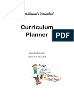 PMW - Curriculum Planner 2015-2016