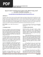 Speed Control and Direction Control of DC Motor Using Arm7: K.A.Wadile, S.R.Chillarge, D.D.Jadhav