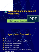 Distribution Management Workshop: MATS Belgaum - March 05 and 06,2007