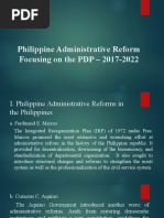 Philippine Administrative Reforms