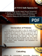 Republic Act 11313 Safe Spaces Act