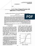 Characterization of A Class of Sigmoid Functions With 96 PDF
