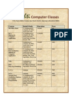 Drashti Computer Classes Brochuer