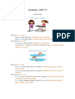 Grammar UNIT 5 Explicación