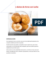 Croquetas Dulces de Arroz Con Leche