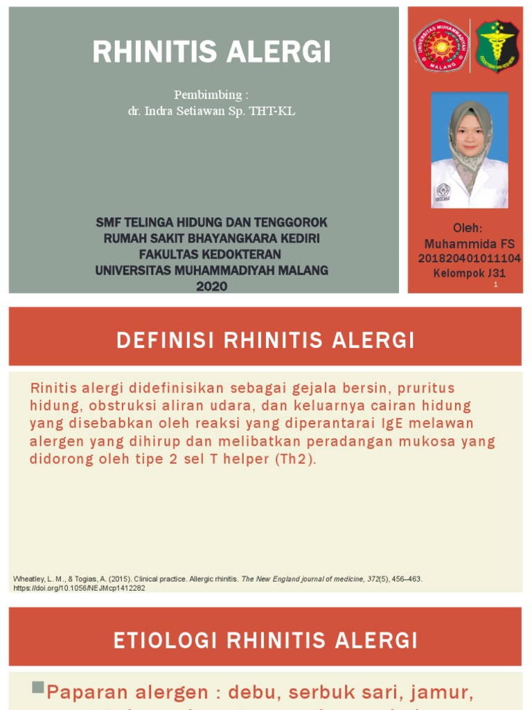 Epidemiologi dan Terapi Rhinitis Alergi | PDF