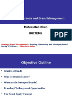 Brands and Brand Management: Mateeullah Khan Buitems