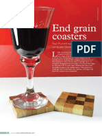 End grain coasters from pen blanks