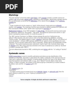 Nomenclature: Etymology