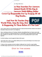 Click For Free Access: Urgent Press Release For Dog Owners
