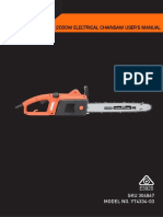 2000W Electrical Chainsaw User'S Manual: SKU 304867 MODEL NO. YT4334-03