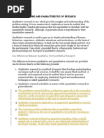 Chapter 1: Meaning and Characteristics of Research