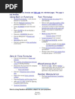 Formulas: Using Built-In Functions Text Formulas