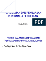 Penempatan Dan Penugasan Personalia Pendidikan PDF